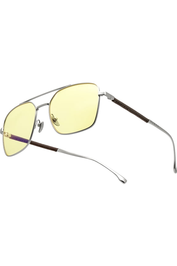 PC Accessory: GUNNAR x Witcher White Wolf Computer and Gaming glasses, White Wolf Steel/Umber Amber for PC
