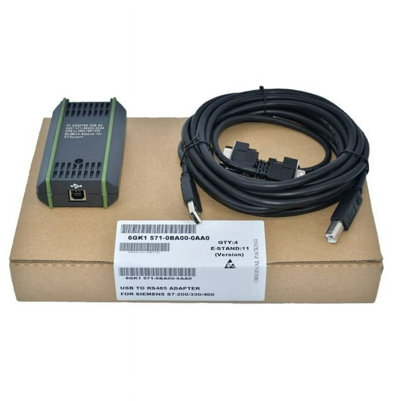 for PC Adapter USB A2 6GK1571-0BA00-0AA0 USB to MPI/DP/PPI Network Adapter for S7 System, Programming Cable for Siemens SIMATIC S7 S7-200/300/400 PLC USB-MPI PPI