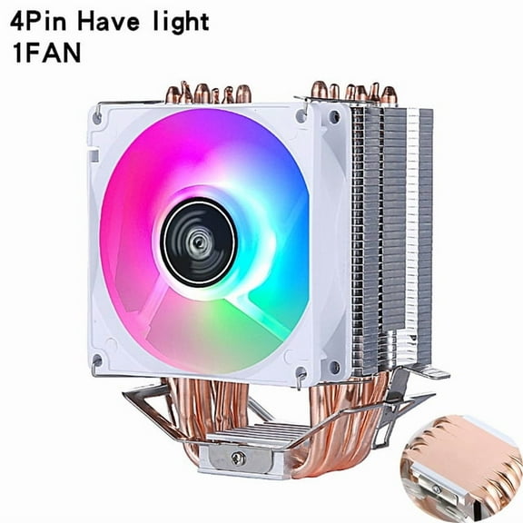 PC Air-Cooled Radiator CPU Cooling Fan 2/4/6 Heat Pipe Cooler Installing LGA2011 x79 x99 E5 2066 2099 115x 1200 1700 i5 i7 AMD