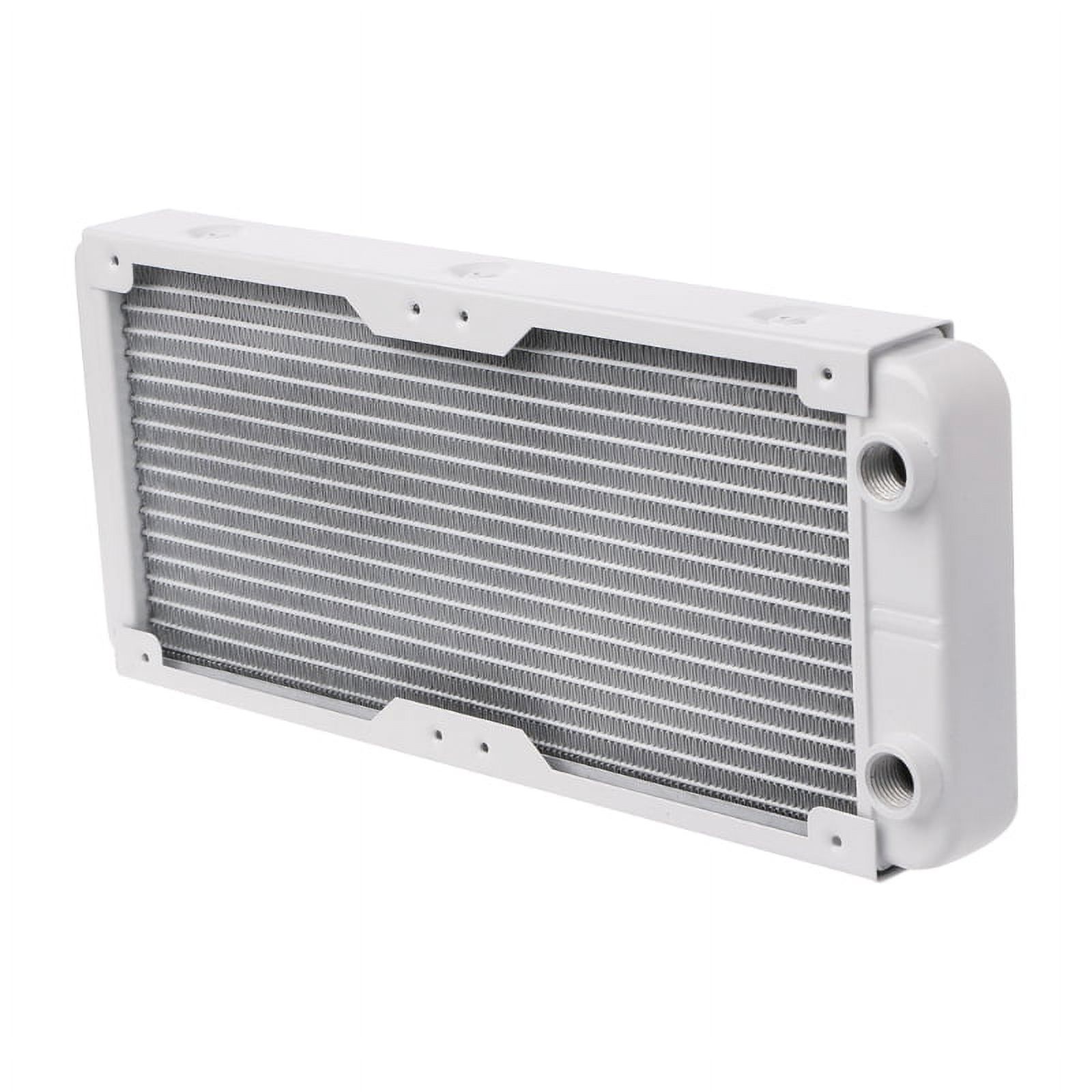 Aluminum Computer Radiator PC Aluminum Radiator Water Cooling 18 Tubes Heat Exchanger Fast Heat ...
