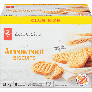 PC Arrowroot Cookies, Club Pack, 1.40 kg/3.1 lb