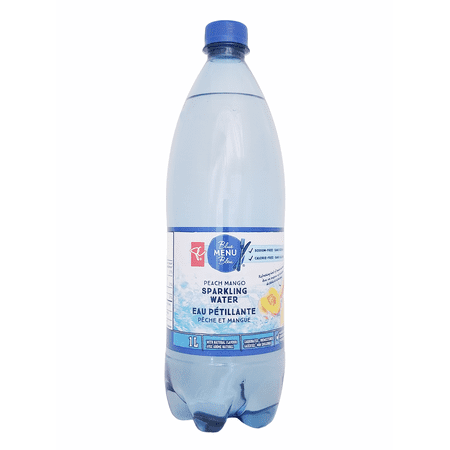 PC Blue Menu Peach Mango Flavored Sparkling Water, 1L/35.2 fl oz