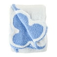 thumbnail image 1 of Parent's Choice Blue and White Cozy Scallop Blanket, 1 of 8