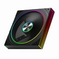 thumbnail image 1 of PC Case Fan Star Ring 140mm 5V 3Pin ARGB Cyclic Mirror Light Effect Lian PWM 650 to 1800RPM Cooling Black A New, 1 of 4