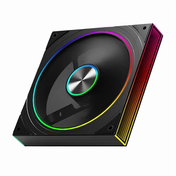 PC Case Fan Star Ring 140mm 5V 3Pin ARGB Cyclic Mirror Light Effect Lian PWM 650 to 1800RPM Cooling Black A New