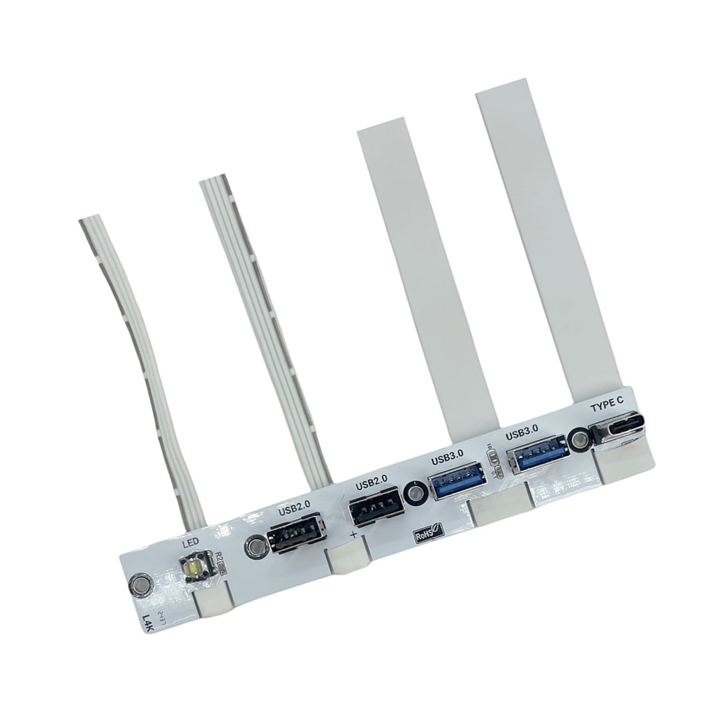 PC Case Front Panel Module with 5 USB Port USB3.0 USB2.0 20G Type C ...