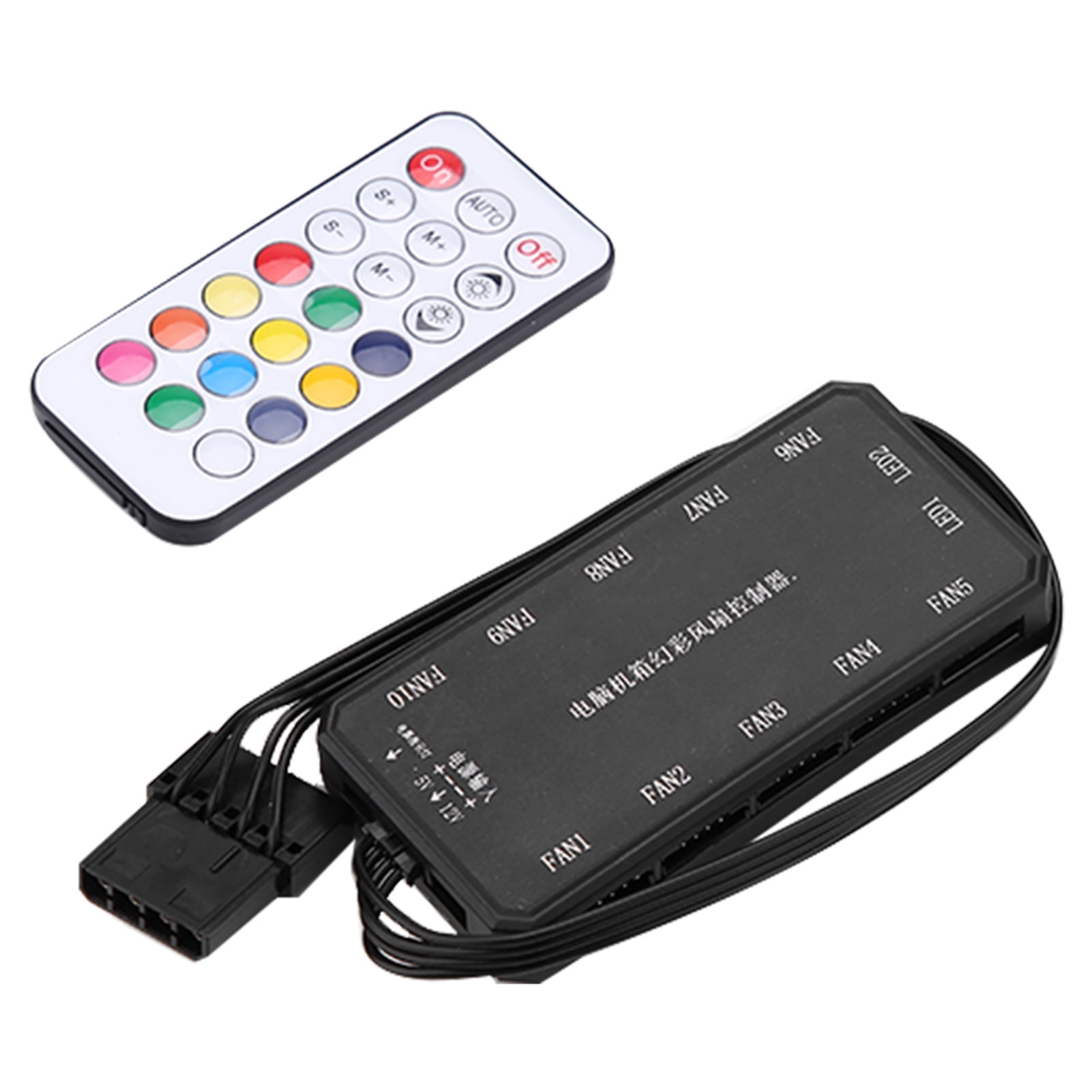 Control Box Pc Fans PC Case PC Case Cooling Fan Controller, 15m Fan Controller with Remote ...