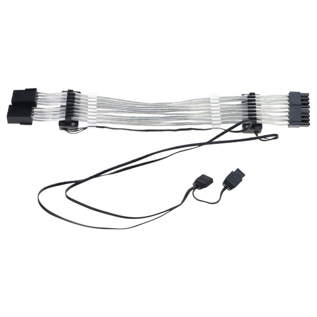 PC Case- PSU Extension RGB Cable 24Pin PCI-E GPU 8PinX2,8PinX3 Neon ...