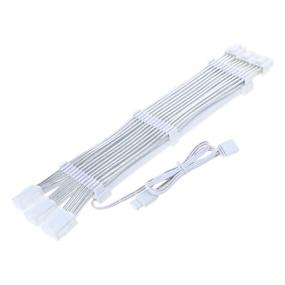 PC Case- PSU Extension RGB Cable 24Pin PCI-E GPU 8PinX2,8PinX3 Neon-Color Line ARGB Streamer- Transfer Adapter 5V3Pin