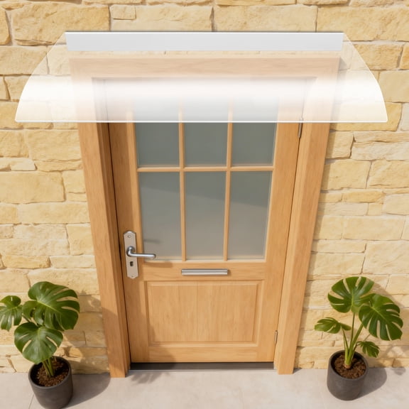 PC Clear Front Door Window Awning Canopy Sun Shade Rain Cover UV Protect Patio Canopy for Restaurants