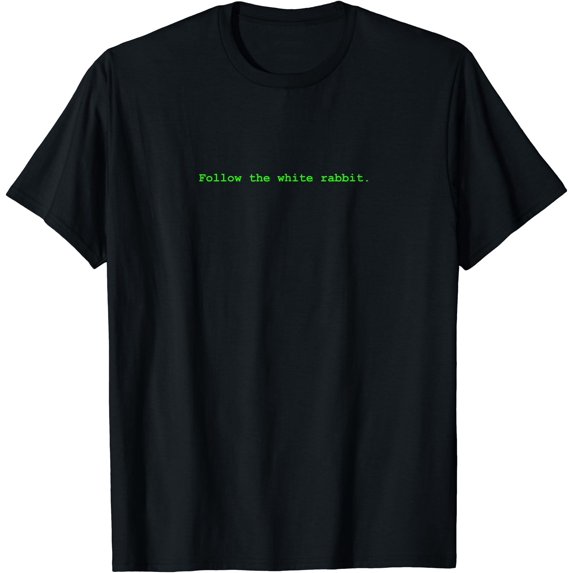 PC Computer - Follow the White Rabbit T-Shirt