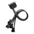 thumbnail image 1 of PC Cooling Systems Splitter Cable SATAs Powereds 4Pin/3pin Fan Adapter With Reinforced Meshes Coating And Secure Installation, 1 of 7