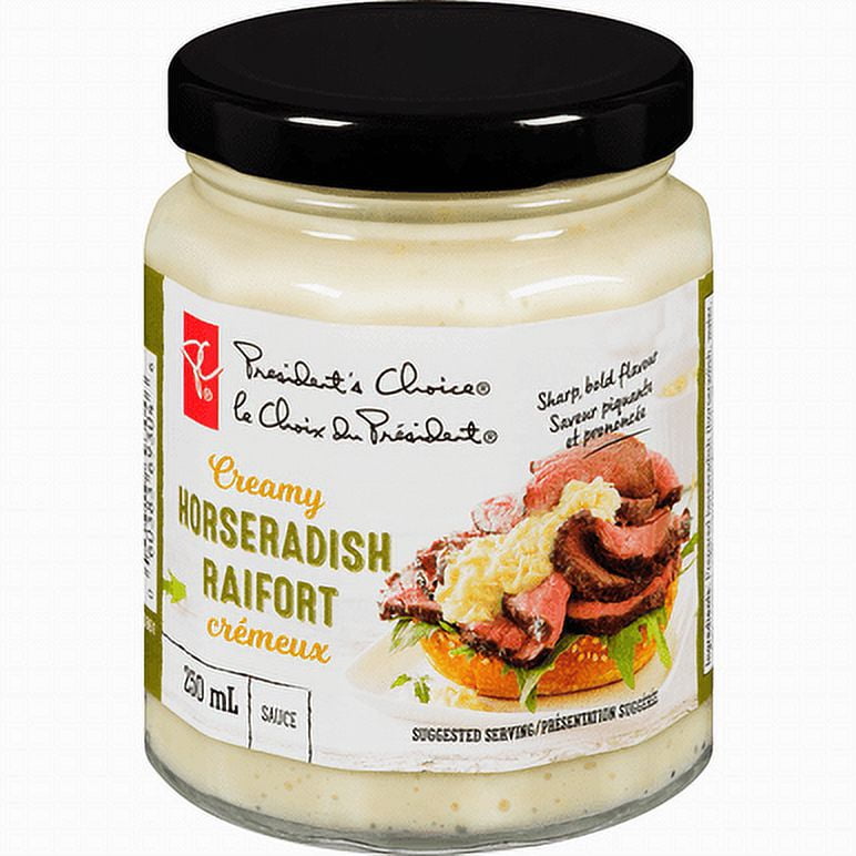 PC Creamy Horseradish Sauce, 250mL/8.5 oz., {Imported from Canada