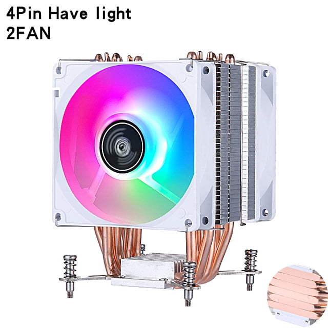 PC Efficient Air-cooled Radiator Processor 2/4/6 Heat Pipe Cooler CPU ...