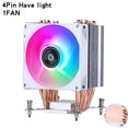 thumbnail image 1 of PC Efficient Air-cooled Radiator Processor 2/4/6 Heat Pipe Cooler CPU Cooling Fan Installing LGA 2011 2099 2066 x79 x99 x299 E5, 1 of 6