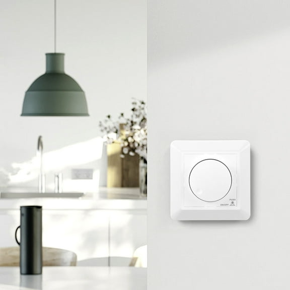 PC Fireproof LED Dimmer Switch Stable Output Flush Mounted Dimmer Switch Safety Protection Light Controller Dimmable for Lutron