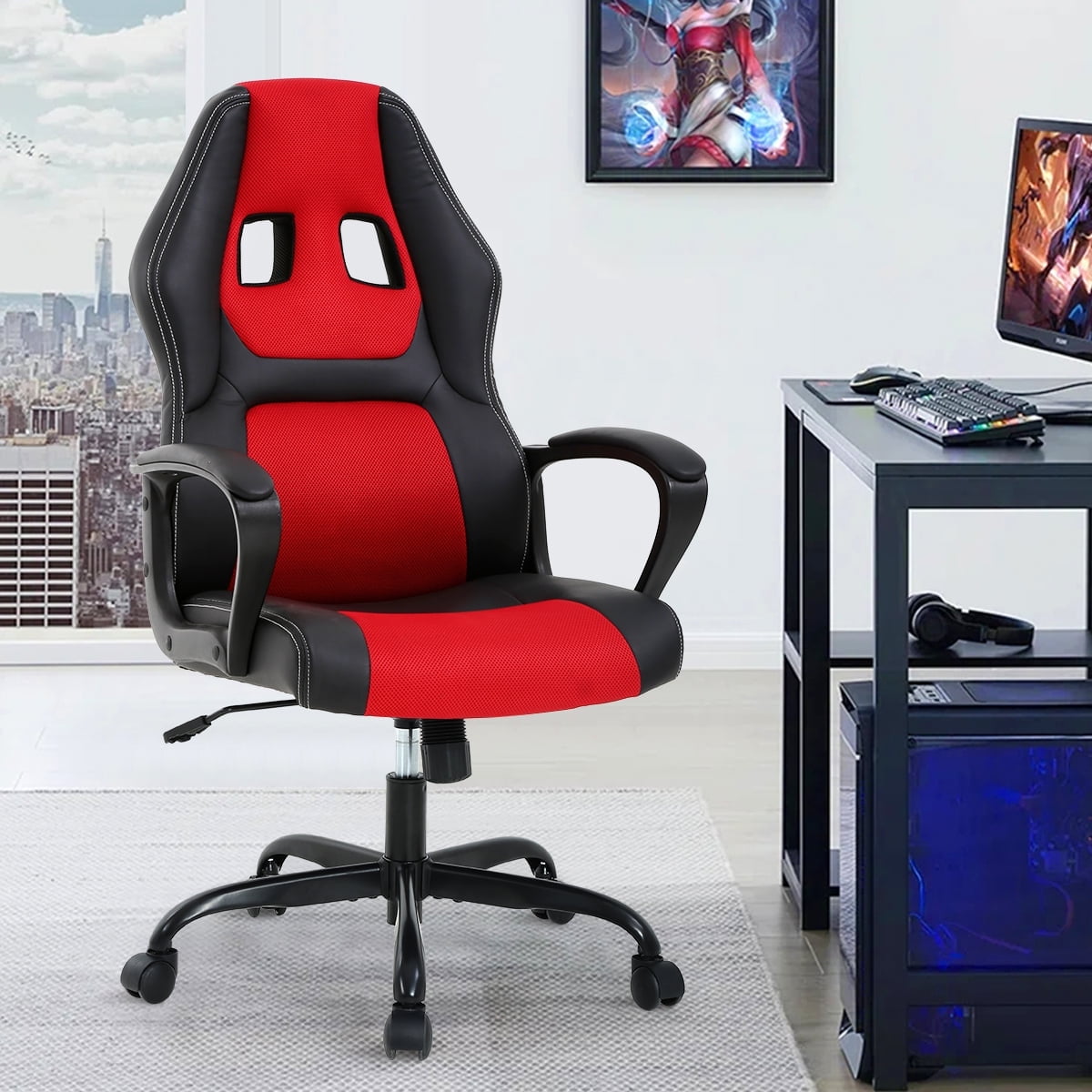 Raptor faux leather ergonomic gaming chair hotsell