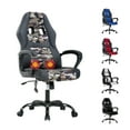 thumbnail image 1 of PC Gaming Chair with Massage, Ergonomic Computer Chair PU Leather Gamer Chair with Headrest and Lumbar Support, Height Adjustable Video Game Chair Gaming Chair for Adults Teen, Camo, 1 of 8