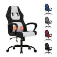 thumbnail image 1 of PC Gaming Chair with Massage, Ergonomic Computer Chair PU Leather Gamer Chair with Headrest and Lumbar Support, Height Adjustable Video Game Chair Gaming Chair for Adults Teen, White, 1 of 8