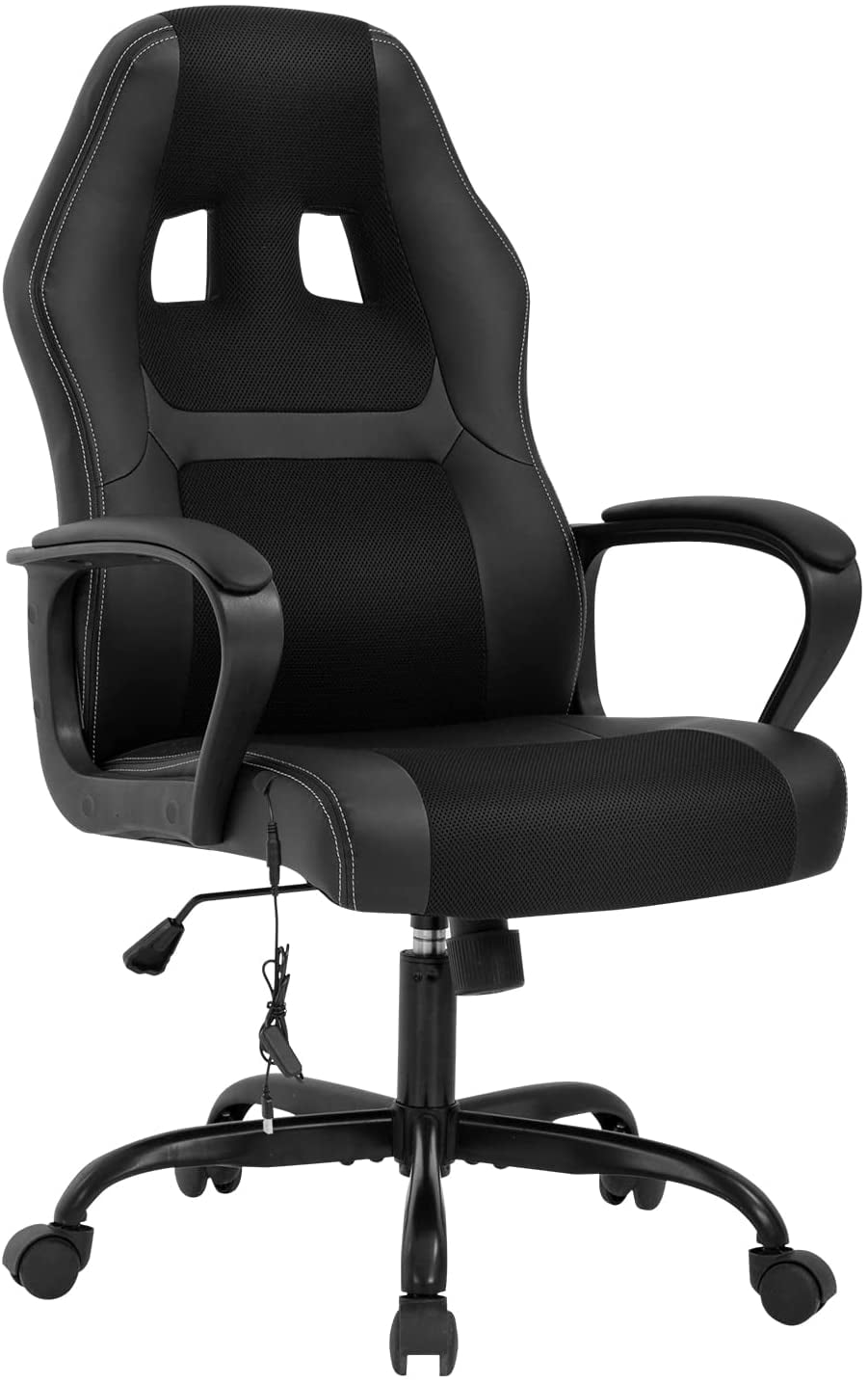 PC Gaming Chair Massage Office Chair Ergonomic Desk Chair Adjustable PU