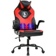 thumbnail image 1 of PC Gaming Chair Racing Office Chair Ergonomic Desk Chair Massage Executive PU Leather Computer Chair with Lumbar Support Armrest Headrest Task Rolling Swivel Chair for Women Adults(Red), 1 of 7