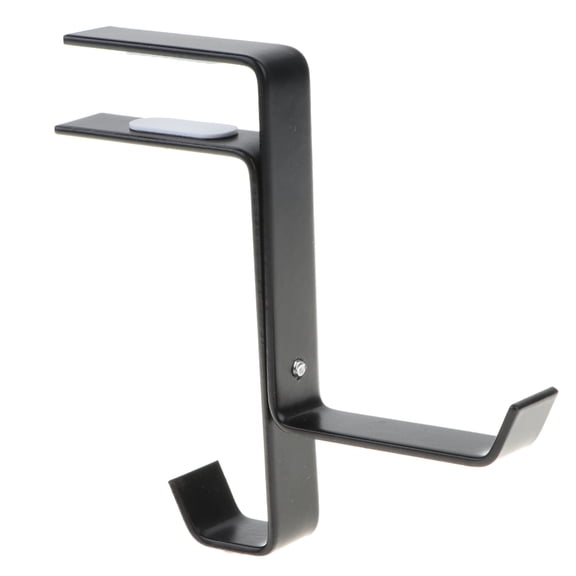 PC Gaming Headset Headphone Hook Holder Hanger Mount, Headphones Adjustable Clamp, universal - black, as described