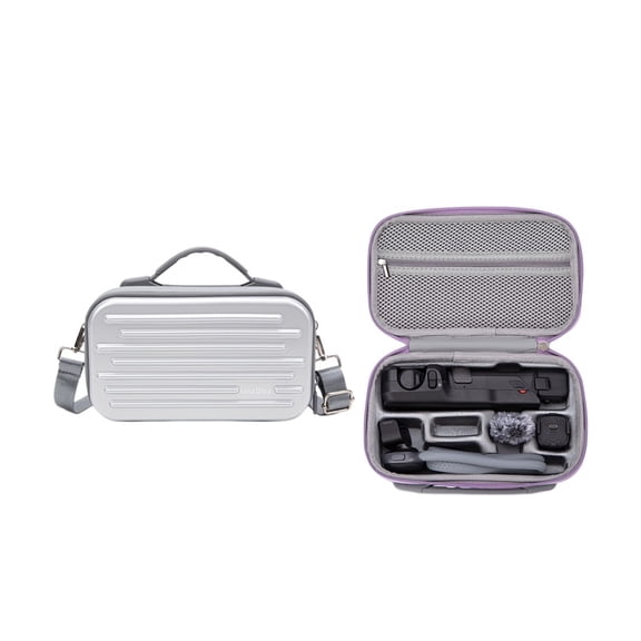 PC Hard Shell Carrying Case for Insta360 Luna Ultra and First Person Camera Mount Shockproof Travel Storage Bag with Shoulder Strap