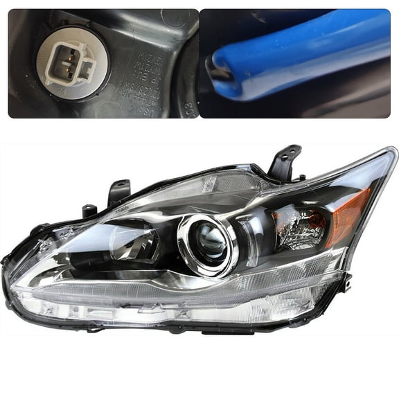 PC HeadlightAssembly Left Driver Side Headlamp For 2011-2016 Lexus CT200h Halogen Headlight