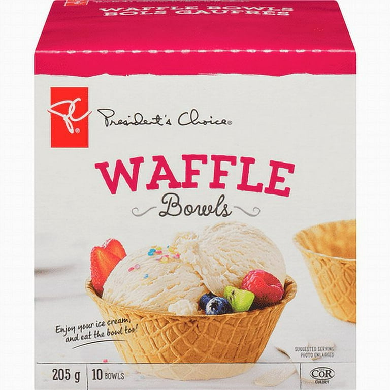 Great Value Waffle Bowls, 7 Oz, 10 Count 