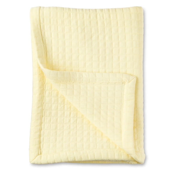 Parent's Choice Knit Baby Blanket, 100% Cotton, Soft & Cozy, Transparent Yellow, 30 in x 40 in