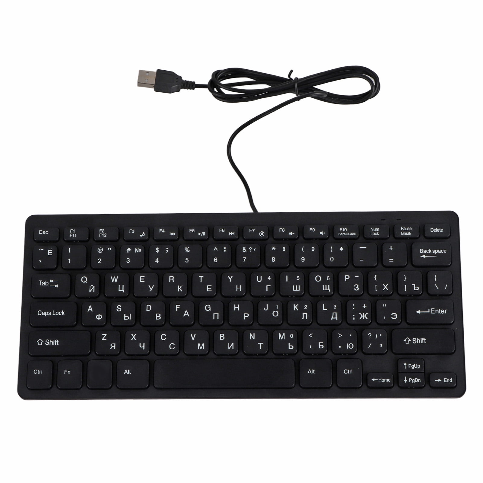 PC Keyboards Ergonomic Design Mini Wired 78 Keys Mechanical Keyboard for PC