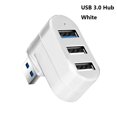 thumbnail image 1 of PC Laptop Data Transfer Mini High Speed Adapter USB 3.0 Hub Splitter Box 3 Ports WHITE USB 3.0 HUB, 1 of 8