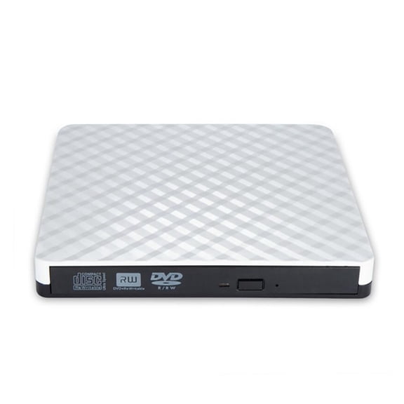 PC Laptop External USB 3.0 DVD RW CD Writer Portable Optical Drive Burner Reader Player Tray Portable Drive Burner ,High Volume Speakers
