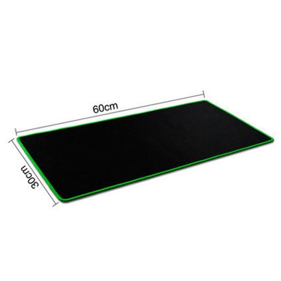 PC Laptop Rubber Gaming Computer Mouse Pad Mat Large Size 600*300*2mm Green Edge