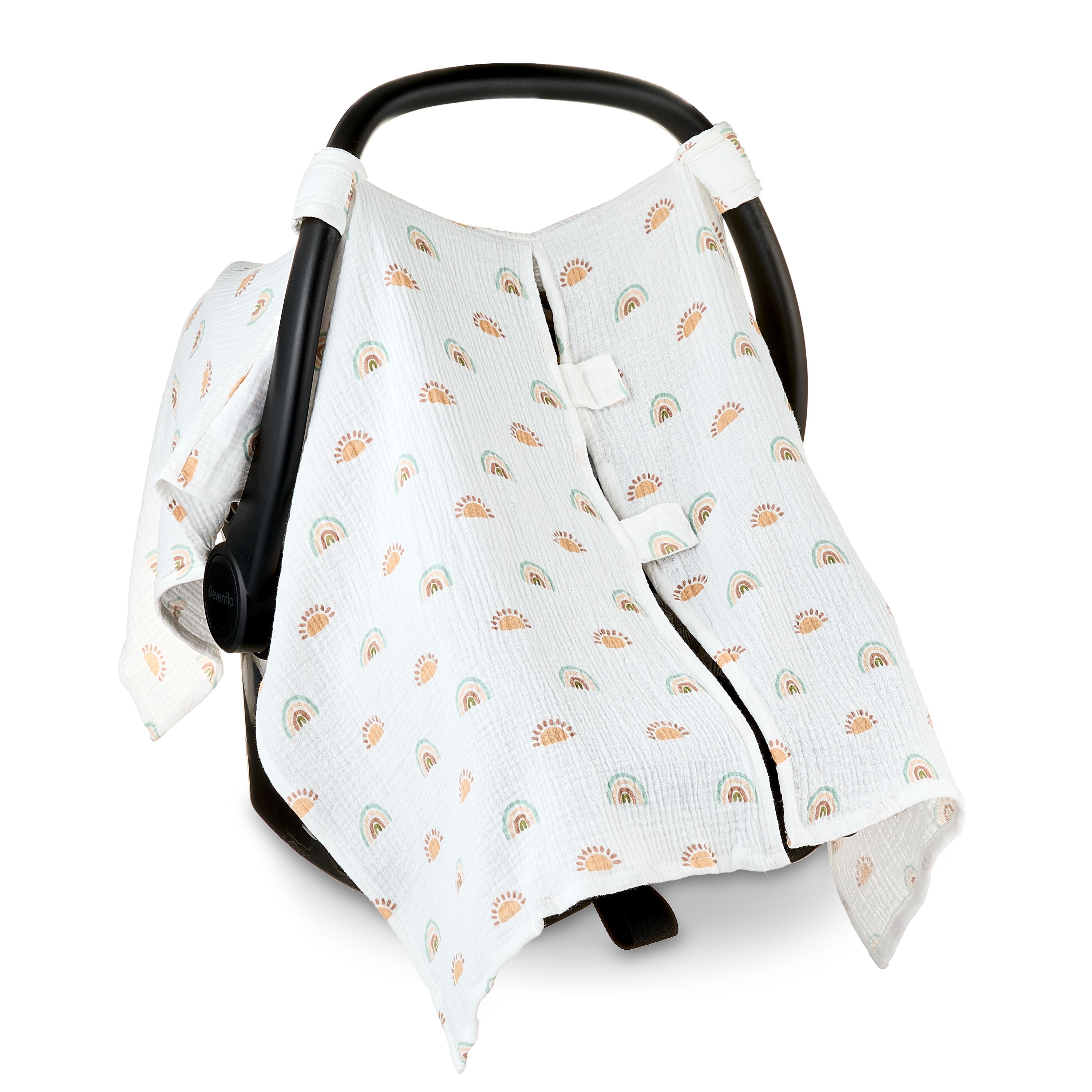 Parent's Choice Muslin Car Seat Cover, 100% Cotton, Adjustable, Breathable