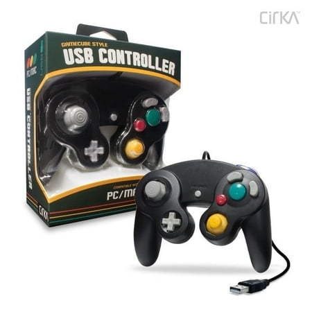 PC/ Mac Premium GameCube-Style USB Controller (Black) - CirKa