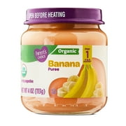 Parents Choice Organic Stage 1 Baby Food Banana, 4 oz Jar