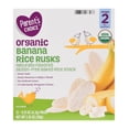 thumbnail image 1 of Parent's Choice Organic Banana Rice Rusks Baby Snacks, 0.15 oz Box (12 Pack), 1 of 3