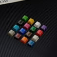 thumbnail image 1 of PC+PBT Keycaps 16pcs Cherry Profile Custom Keycaps Mixed Colors R4 Rainbow Keycap Fit for Cherry Mx Gateron Switches Mechanical Keyboard, 1 of 4