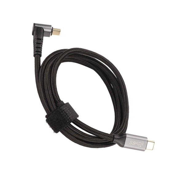 PC PC 90 Degree USB C Cable 4K 60Hz Supports PD100W Type C 3.1 Gen2 Fast Charging Cord for