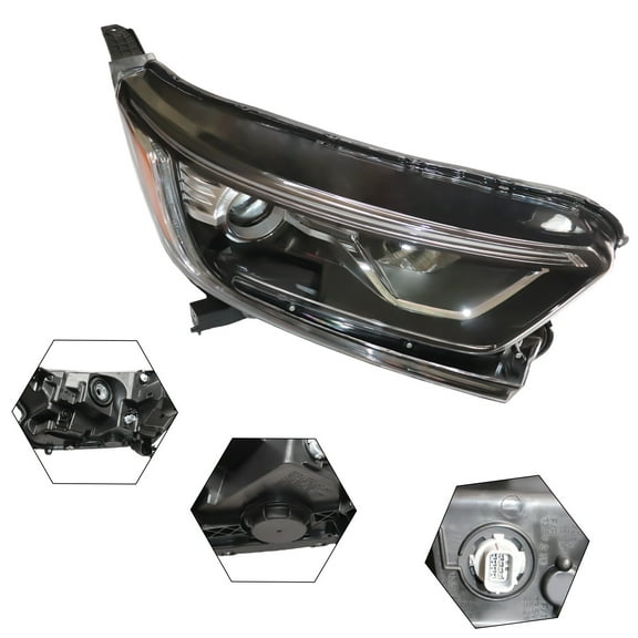 PC+PP LED DRL Headlight Headlamp Halogen Passenger Side Fit For 2017-21 Honda CRV CR-V