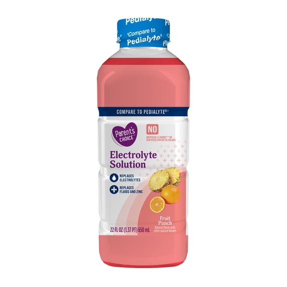 Parent's Choice Pediatric Electrolyte Solution, Fruit Punch - Lactose-Free, Gluten-Free