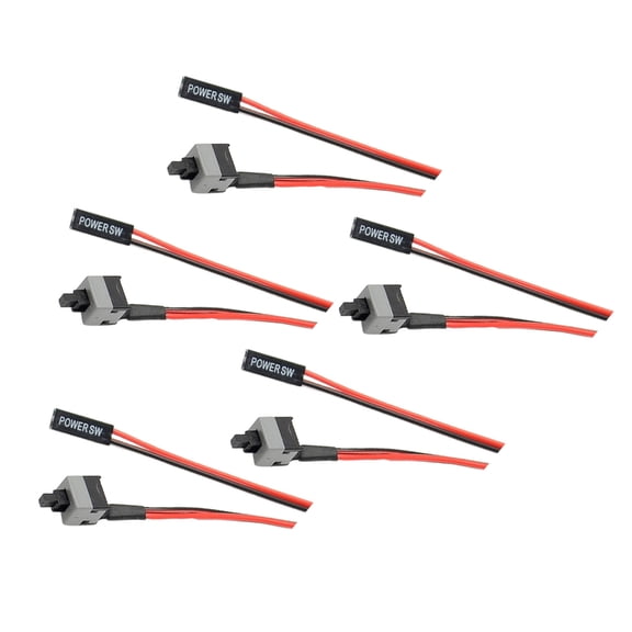 PC Power Button Cables 50cm 2Pin Motherboards OnOff Switcher Wire for Desktop