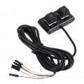 PC Power Button Desktop Switch Splitter ON Off Reset SW HDD LED PC External Power Supply Button for Computer Motherboard 2M Cable RGB Light
