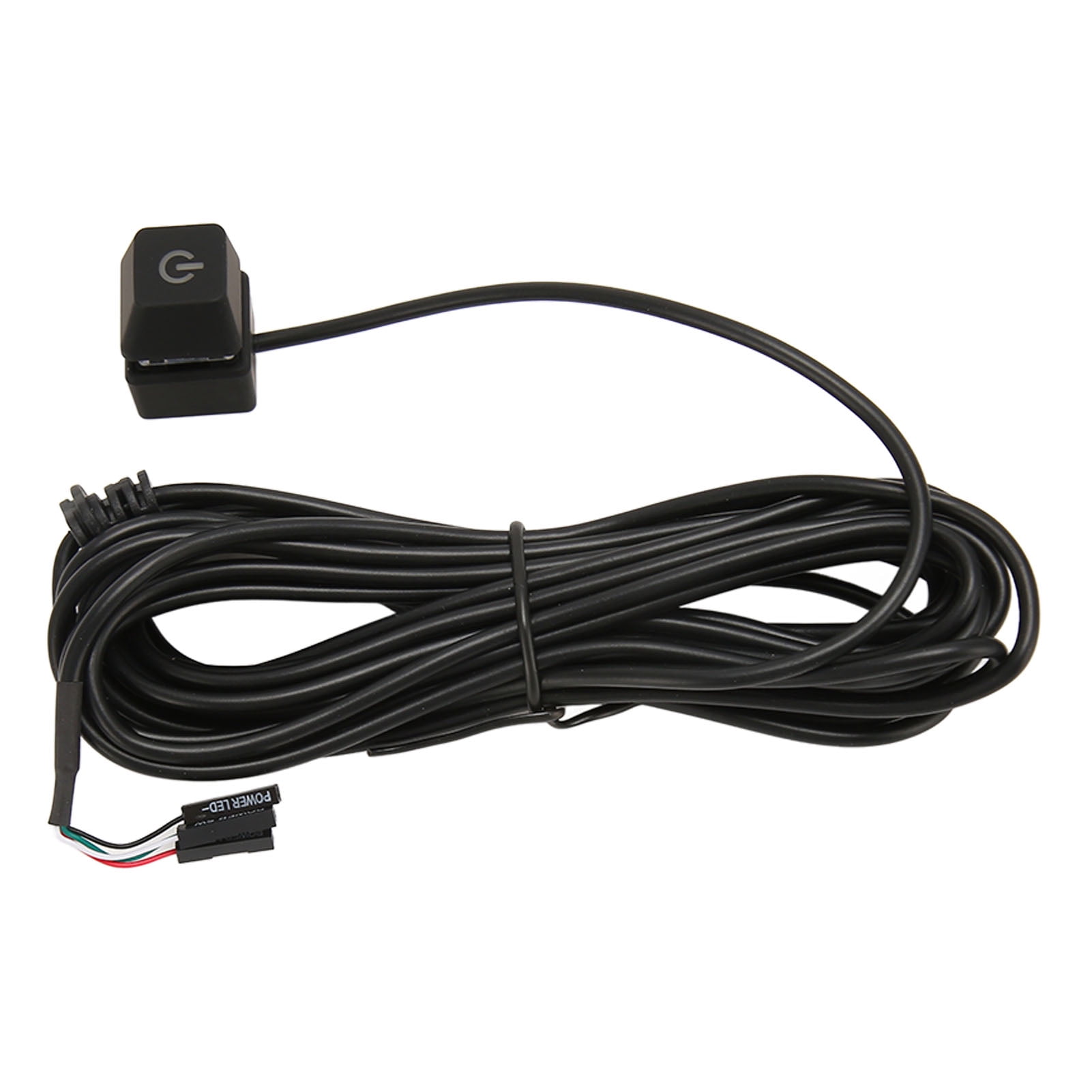 PC Power Button Extension External, PC Power Switch On Off With LED