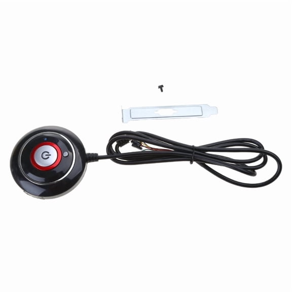 PC Power Cable On/Off Push Button Computer Switch 160cm Wire Restart Switch