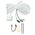 PC Power Switch White Mechanical Key Blue Switch Backlit Plug and Play