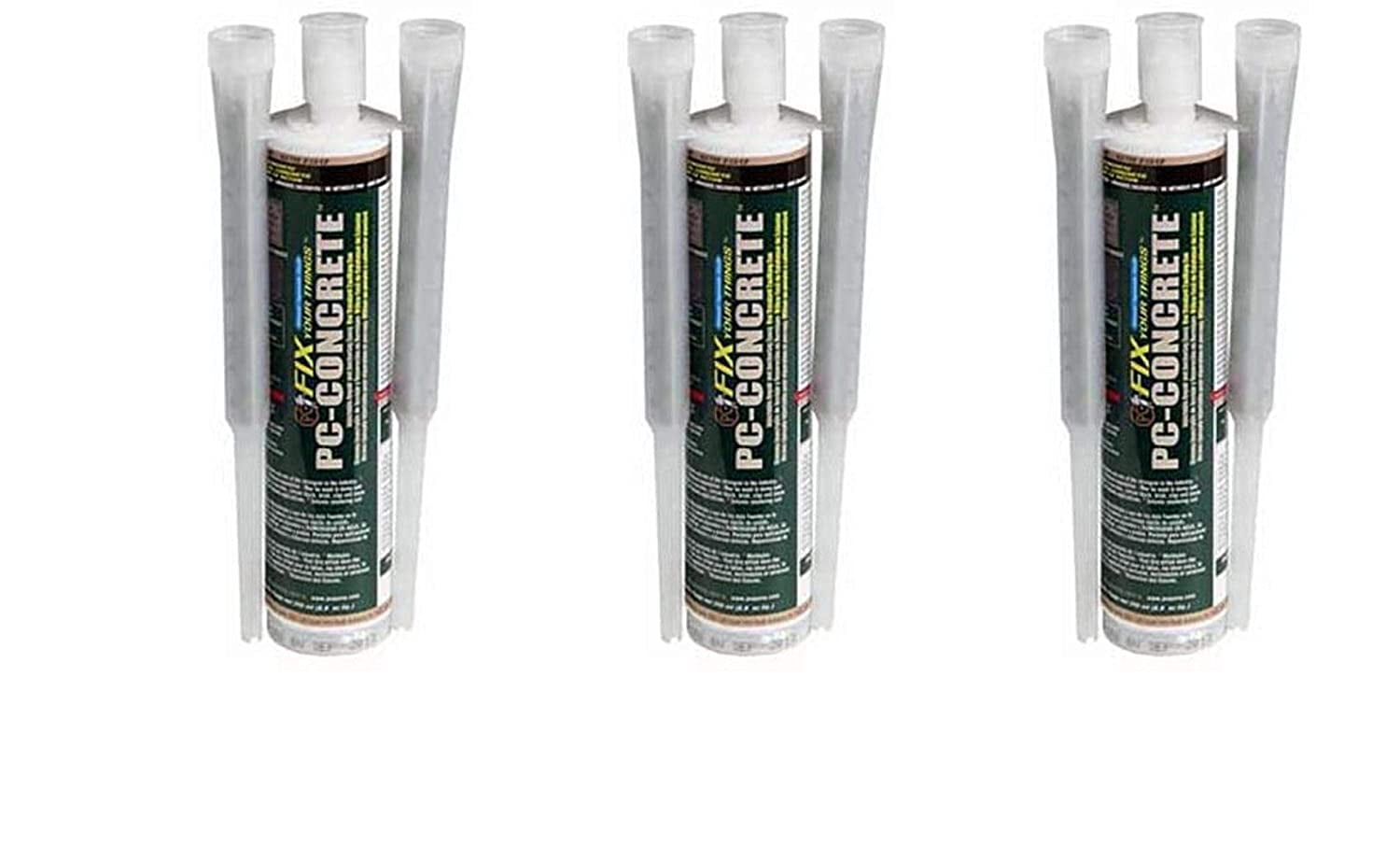 PC Products 72561 PC-Concrete Two-Part Epoxy Adhesive Paste for Anchoring and Crack Repair, 8.6 oz Cartridge, Gray (Thr k, Gray)