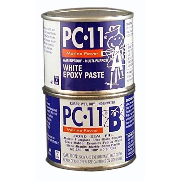 Protective Coating PC-11 White Epoxy Paste - Waterproof Repair - 1/2 Lb Residential Use, Standard Application