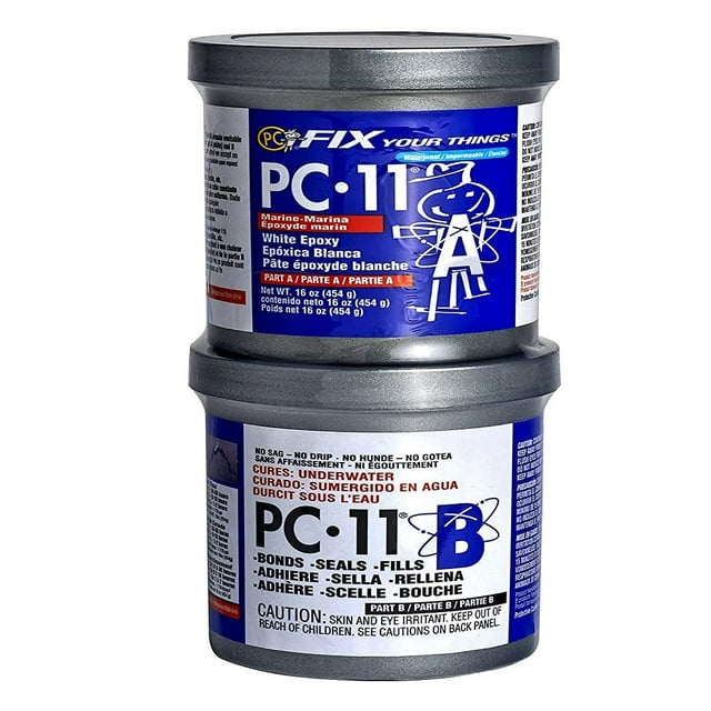 PCProducts PC11 Epoxy Adhesive Paste, TwoPart Marine Grade, 1lb in